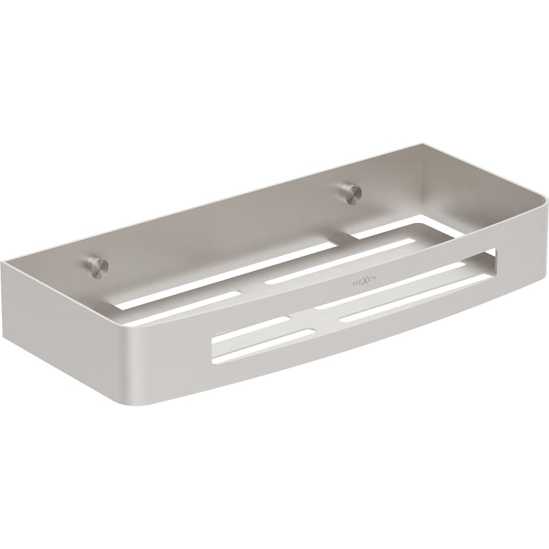 Mexen Laxo-L bathroom basket, brushed nickel - 70A8713-97