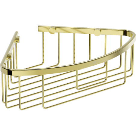 Mexen Uni-C corner bathroom basket, gold - 70A8517-50