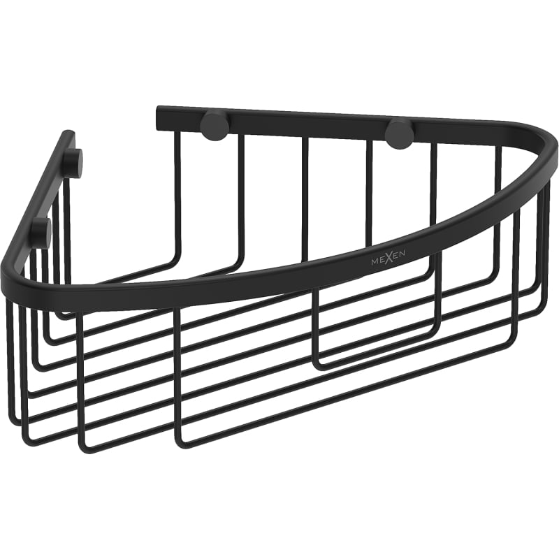 Mexen Uni-C corner bathroom basket, black - 70A8517-70