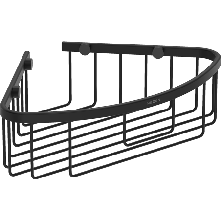 Mexen Uni-C corner bathroom basket, black - 70A8517-70