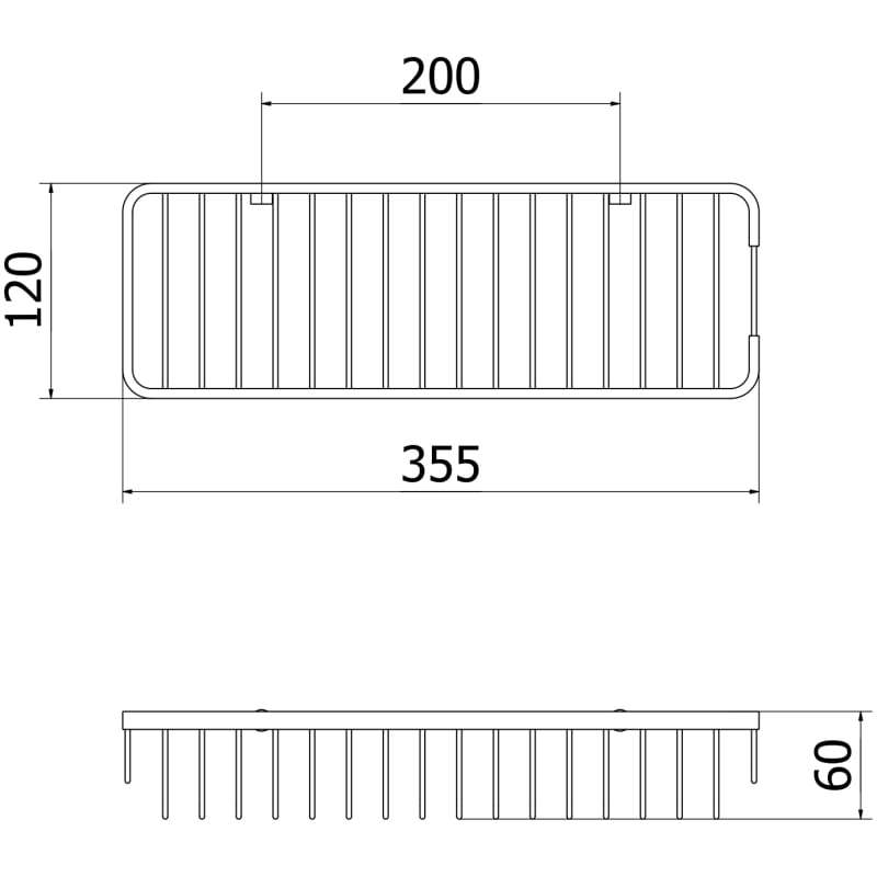 Mexen Uni-L bathroom basket, gold - 70A8719-50