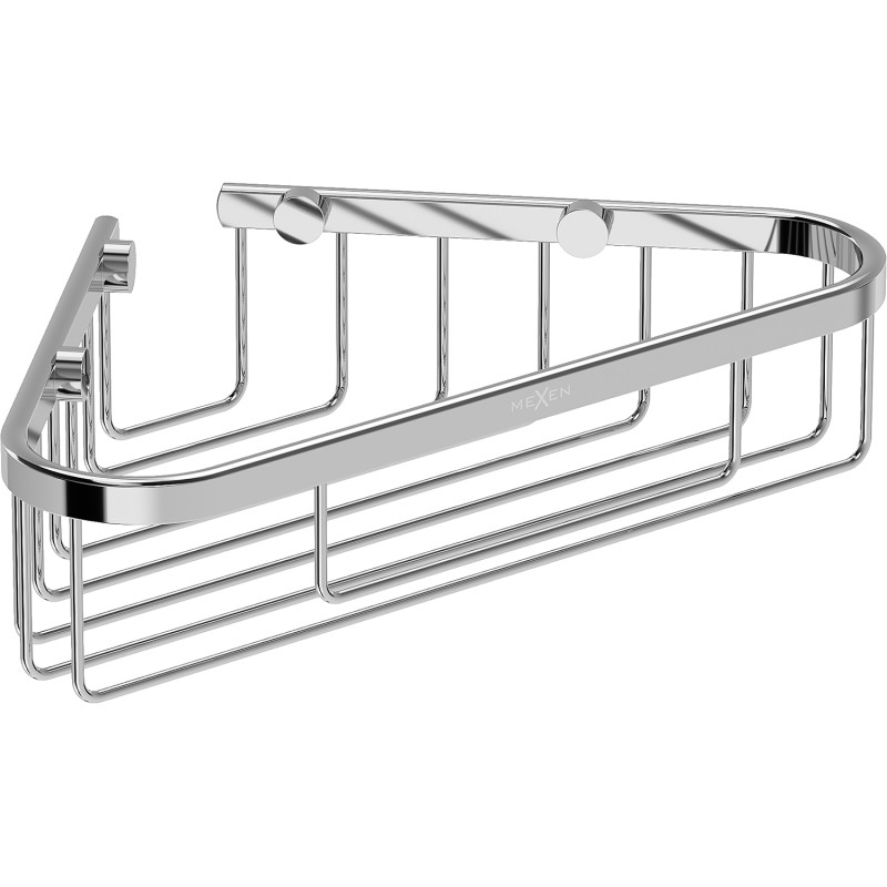 Mexen Uni-T corner bathroom basket, chrome - 70A8520-00
