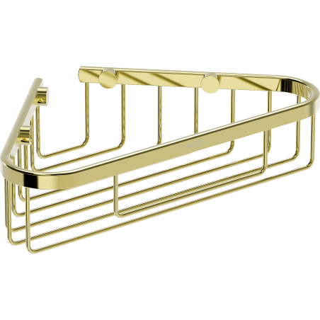 Mexen Uni-T corner bathroom basket, gold - 70A8520-50