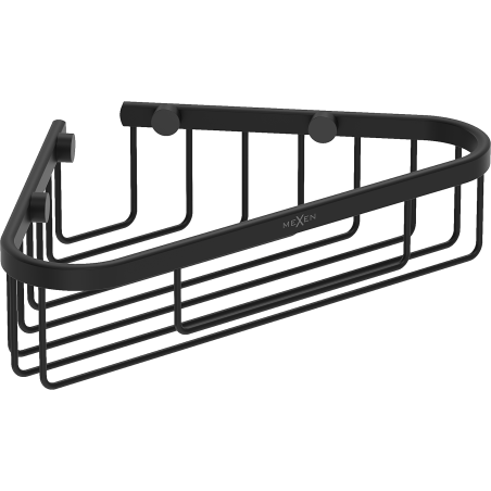 Mexen Uni-T corner bathroom basket, black - 70A8520-70