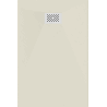 Mexen Hugo rectangular shower tray SMC 90 x 80 cm, beige, white cover - 42698090-W
