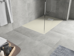 Mexen Hugo rectangular shower tray SMC 90 x 80 cm, beige, white cover - 42698090-W