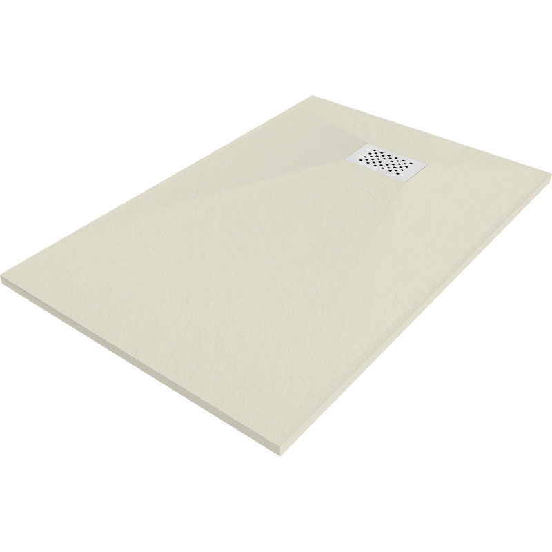 Mexen Hugo rectangular shower tray SMC 120 x 90 cm, beige, white cover - 42699012-W