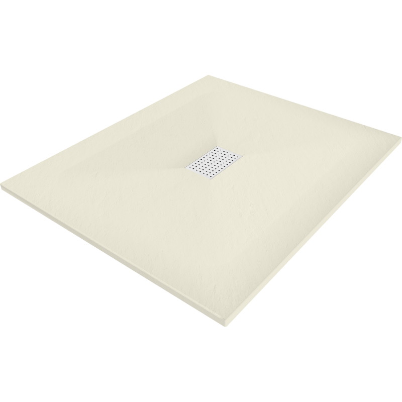 Mexen Hugo rectangular shower tray SMC 120 x 100 cm, beige, white cover - 42691012-W