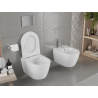 Mexen Carmen Rimless WC Bowl with Slim Soft-Close Seat, Duroplast, Glossy White - 30880500
