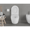 Mexen Carmen Rimless WC Bowl with Slim Soft-Close Seat, Duroplast, Glossy White - 30880500
