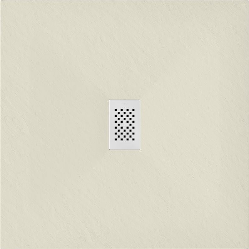 Mexen Hugo square shower tray SMC 100 x 100 cm, beige, white cover - 42691010-W