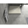 Mexen Hugo square shower tray SMC 80 x 80 cm, beige, white cover - 42698080-W