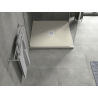 Mexen Hugo SMC Square Shower Tray 90 x 90 cm, Beige, White Cover - 42699090-W