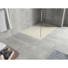 Mexen Hugo rectangular SMC shower tray 80 x 70 cm, beige, gold cover - 42697080-G