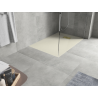 Mexen Hugo rectangular shower tray SMC 120 x 80 cm, beige, gold cover - 42698012-G