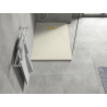 Mexen Hugo rectangular SMC shower tray 90 x 80 cm, beige, gold cover - 42698090-G