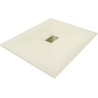Mexen Hugo rectangular shower tray SMC 120 x 100 cm, beige, gold cover - 42691012-G