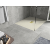 Mexen Hugo rectangular shower tray SMC 120 x 100 cm, beige, gold cover - 42691012-G