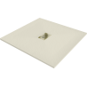 Mexen Hugo SMC square shower tray 100 x 100 cm, beige, gold cover - 42691010-G