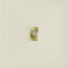 Mexen Hugo square SMC shower tray 80 x 80 cm, beige, gold cover - 42698080-G