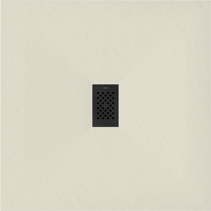 Mexen Hugo SMC Square Shower Tray 90 x 90 cm, Beige, Black Cover - 42699090-B