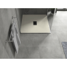 Mexen Hugo SMC Square Shower Tray 90 x 90 cm, Beige, Black Cover - 42699090-B
