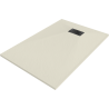 Mexen Hugo rectangular SMC shower tray 100 x 70 cm, beige, black cover - 42697010-B