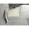 Mexen Hugo rectangular SMC shower tray 100 x 90 cm, beige, black cover - 42699010-B