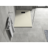 Mexen Hugo rectangular shower tray SMC 120 x 80 cm, beige, black cover - 42698012-B