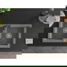 Mexen Mario 2-compartment granite sink with a kitchen mixer tap Telma, Grey - 6504-71-670200-70