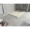 Mexen Hugo rectangular SMC shower tray 100 x 90 cm, beige, black cover - 42699010-B