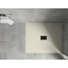 Mexen Hugo rectangular SMC shower tray 120 x 100 cm, beige, black cover - 42691012-B