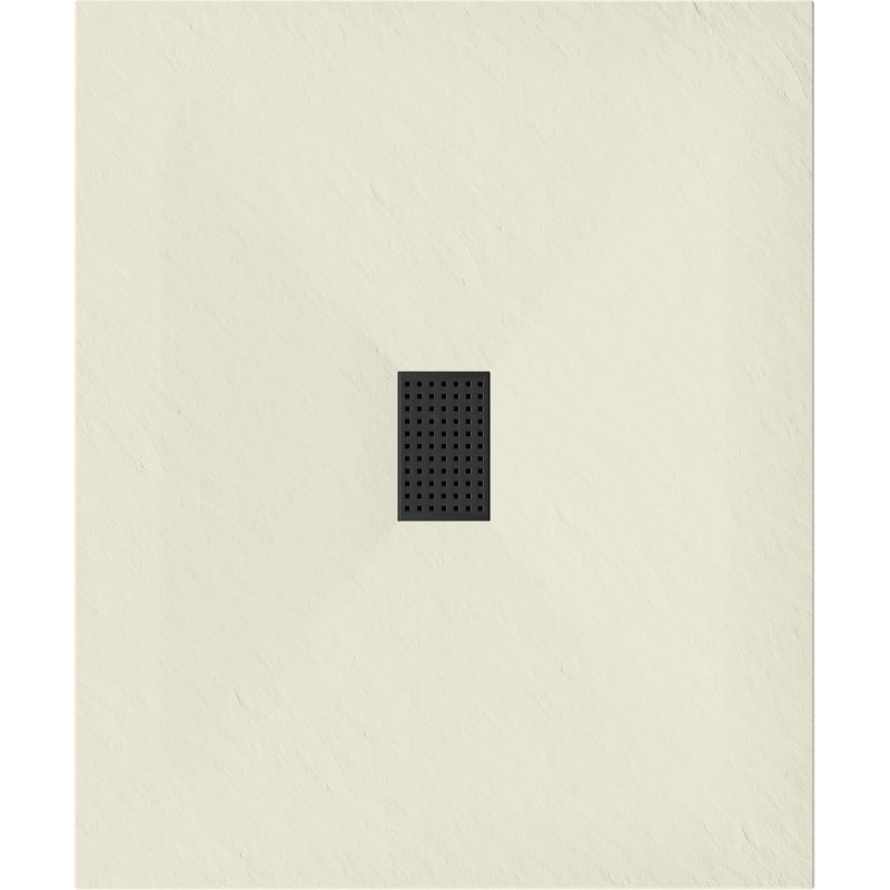 Mexen Hugo rectangular SMC shower tray 120 x 100 cm, beige, black cover - 42691012-B