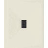 Mexen Hugo rectangular SMC shower tray 120 x 100 cm, beige, black cover - 42691012-B