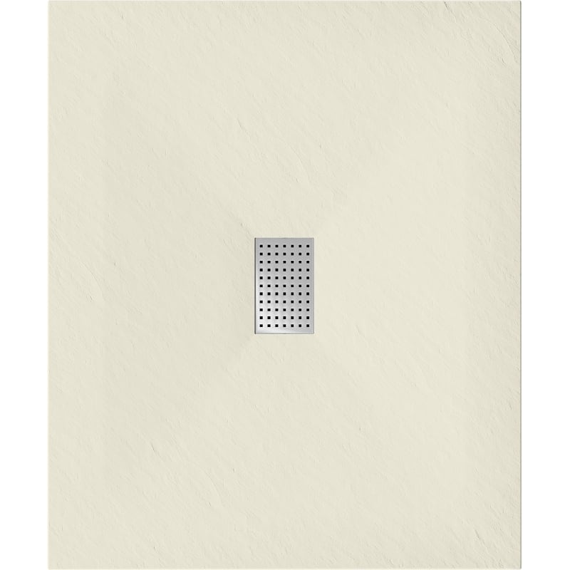 Mexen Hugo rectangular SMC shower tray 120 x 100 cm, beige, inox cover - 42691012-X