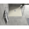 Mexen Hugo rectangular SMC shower tray 120 x 100 cm, beige, inox cover - 42691012-X