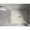 Mexen Hugo rectangular SMC shower tray 120 x 100 cm, beige, inox cover - 42691012-X