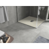 Mexen Hugo square shower tray SMC 80 x 80 cm, beige, inox cover - 42698080-X