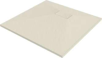 Mexen Hugo SMC Square Shower Tray 80 x 80 cm, Beige - 42698080