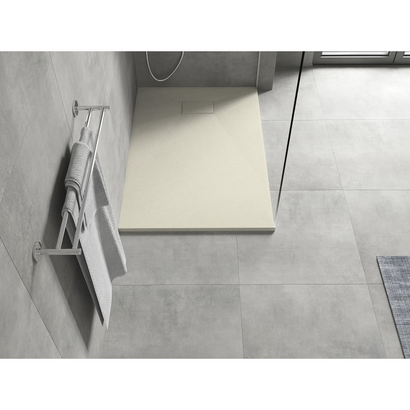 Mexen Hugo rectangular SMC 100 x 80 cm shower tray, beige - 42698010