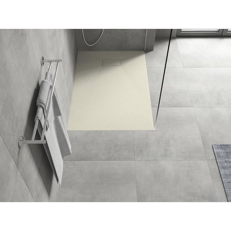 Mexen Hugo rectangular SMC 100 x 80 cm shower tray, beige - 42698010