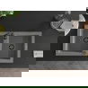 Mexen Mario 2-compartment granite sink with a kitchen mixer tap Telma, Grey - 6504-71-670200-70-B
