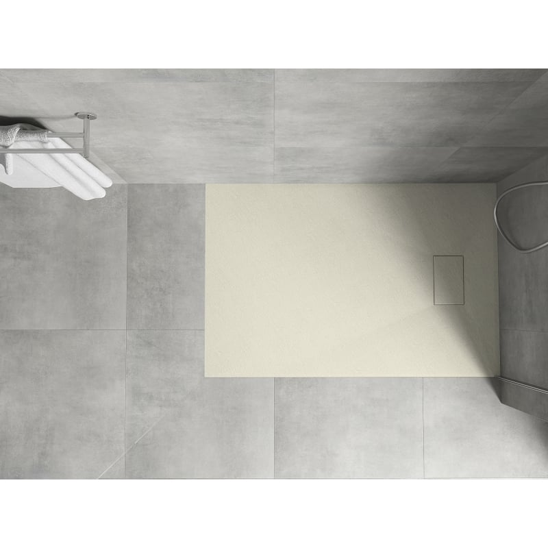Mexen Hugo rectangular SMC shower tray 80 x 70 cm, beige - 42697080
