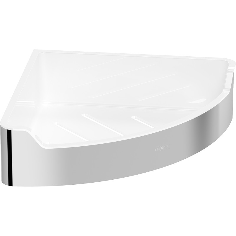 Mexen Rivon-C corner bathroom basket, chrome - 70A8525-00