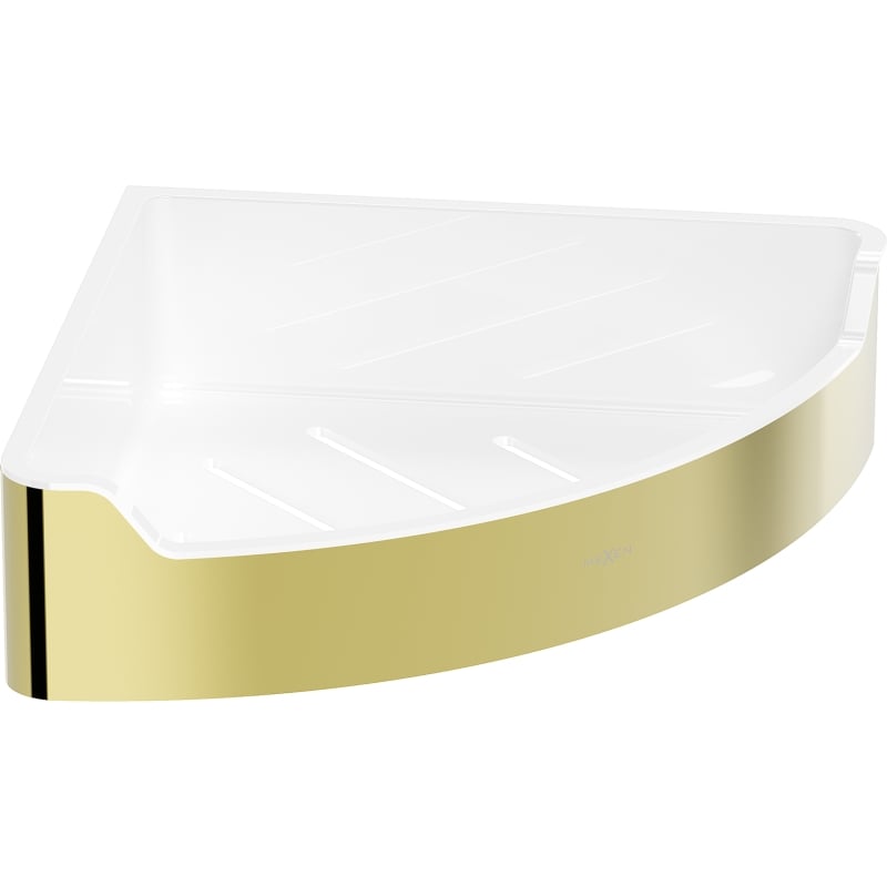 Mexen Rivon-C corner bathroom basket, gold - 70A8525-50
