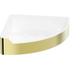 Mexen Rivon-C corner bathroom basket, gold - 70A8525-50
