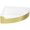 Mexen Rivon-C corner bathroom basket, brushed gold - 70A8525-55