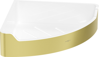 Mexen Rivon-C corner bathroom basket, brushed gold - 70A8525-55