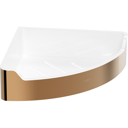 Mexen Rivon-C corner bathroom basket, rose gold - 70A8525-60