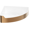 Mexen Rivon-C corner bathroom basket, rose gold - 70A8525-60